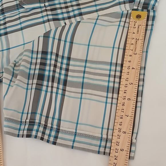 Patagonia Snap Down Shirt Men's XL Gray Blue Multi-Check Casual Short Sleeve - Picture 11 of 11